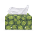 Cartoon Hop Cone Pattern Print Leather Tissue Box Cover