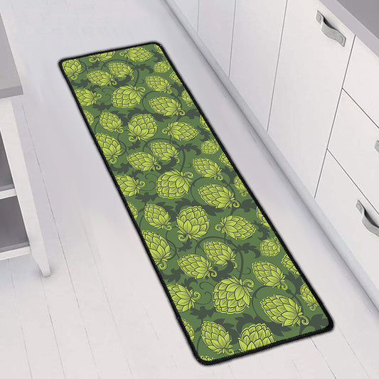 Cartoon Hop Cone Pattern Print Long Kitchen Mat