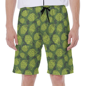 Cartoon Hop Cone Pattern Print Men's Beach Shorts