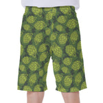 Cartoon Hop Cone Pattern Print Men's Beach Shorts