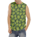 Cartoon Hop Cone Pattern Print Men's Fitness Tank Top