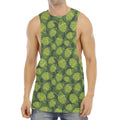 Cartoon Hop Cone Pattern Print Men's Muscle Tank Top