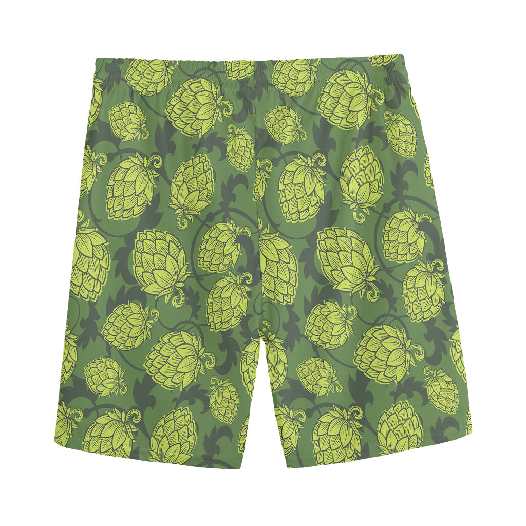 Cartoon Hop Cone Pattern Print Men's Sports Shorts