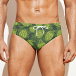 Cartoon Hop Cone Pattern Print Men's Swim Briefs