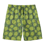 Cartoon Hop Cone Pattern Print Men's Swim Trunks