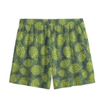 Cartoon Hop Cone Pattern Print Mesh Shorts