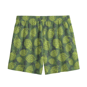 Cartoon Hop Cone Pattern Print Mesh Shorts