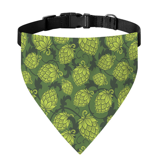Cartoon Hop Cone Pattern Print Over The Collar Dog Bandana