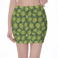 Cartoon Hop Cone Pattern Print Pencil Mini Skirt