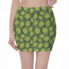 Cartoon Hop Cone Pattern Print Pencil Mini Skirt