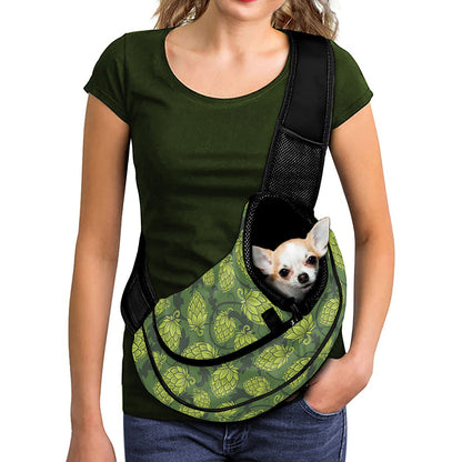 Cartoon Hop Cone Pattern Print Pet Sling Carrier
