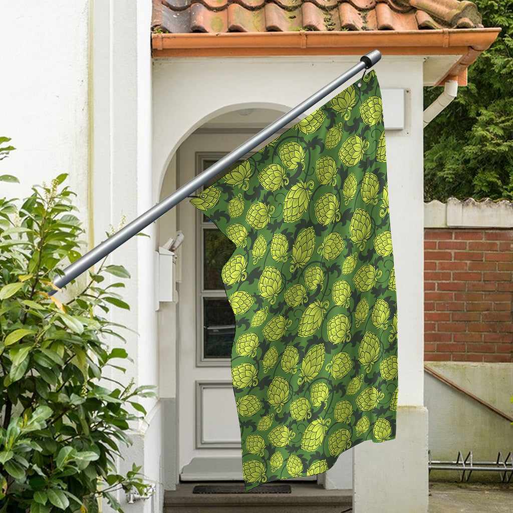 Cartoon Hop Cone Pattern Print Polyester Flag