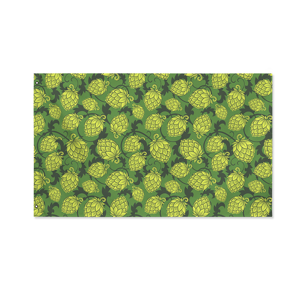 Cartoon Hop Cone Pattern Print Polyester Flag