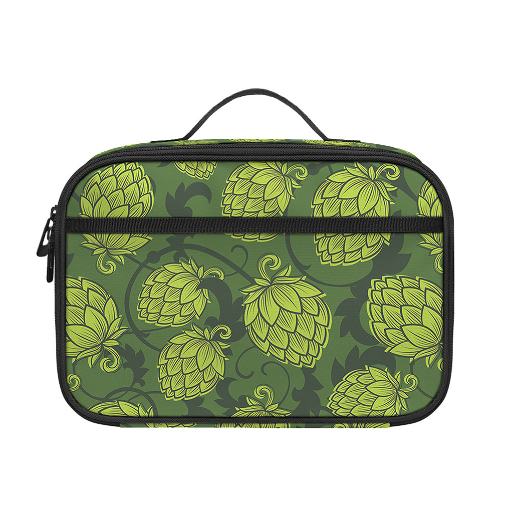 Cartoon Hop Cone Pattern Print Portable Lunch Bag