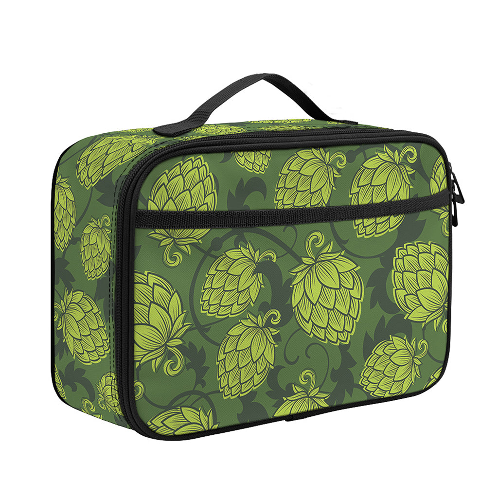 Cartoon Hop Cone Pattern Print Portable Lunch Bag