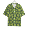 Cartoon Hop Cone Pattern Print Rayon Hawaiian Shirt