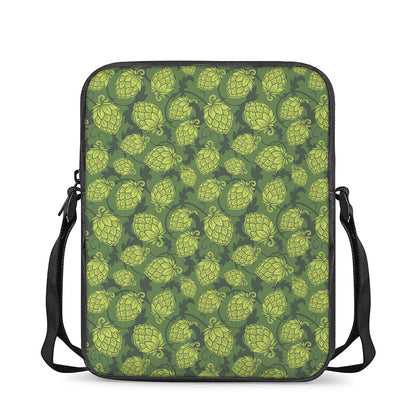 Cartoon Hop Cone Pattern Print Rectangular Crossbody Bag