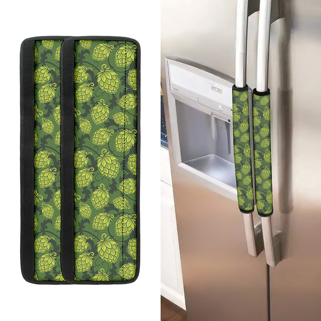 Cartoon Hop Cone Pattern Print Refrigerator Handle Covers