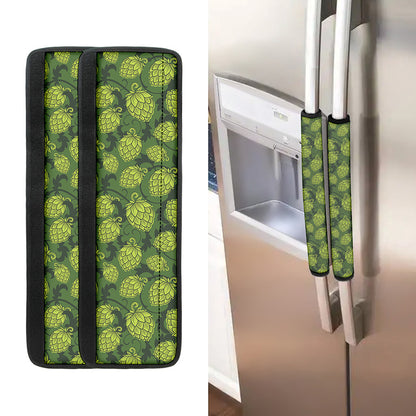 Cartoon Hop Cone Pattern Print Refrigerator Handle Covers