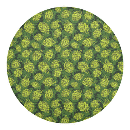 Cartoon Hop Cone Pattern Print Round Blanket