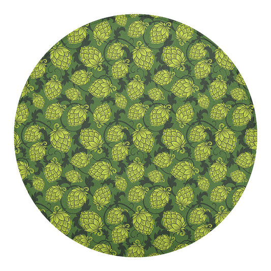 Cartoon Hop Cone Pattern Print Round Blanket
