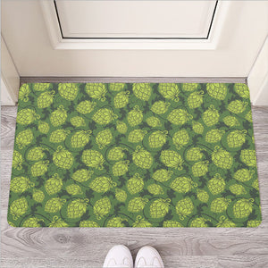 Cartoon Hop Cone Pattern Print Rubber Doormat