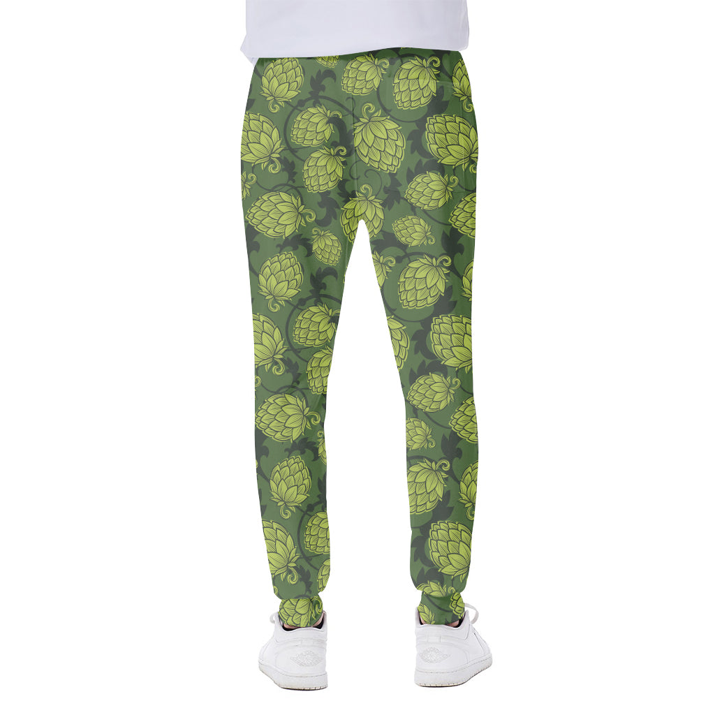 Cartoon Hop Cone Pattern Print Scuba Joggers