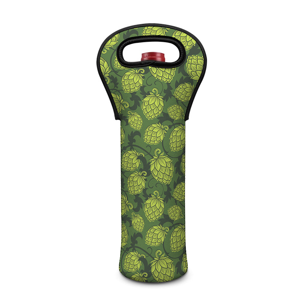 Cartoon Hop Cone Pattern Print Single Neoprene Wine Tote
