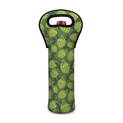 Cartoon Hop Cone Pattern Print Single Neoprene Wine Tote