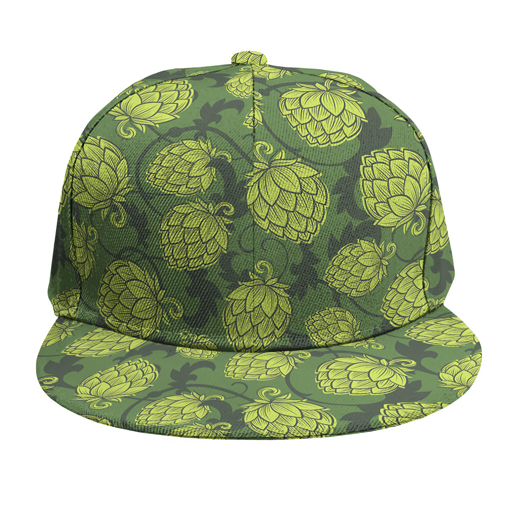 Cartoon Hop Cone Pattern Print Snapback Cap