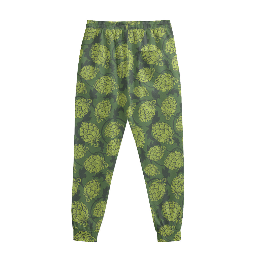 Cartoon Hop Cone Pattern Print Sweatpants