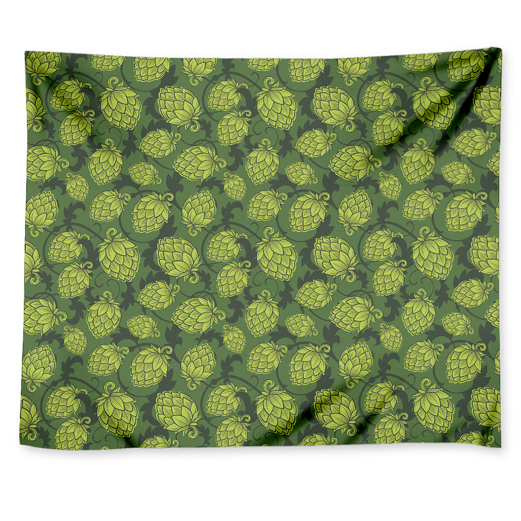 Cartoon Hop Cone Pattern Print Tapestry