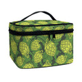 Cartoon Hop Cone Pattern Print Travel Makeup Bag