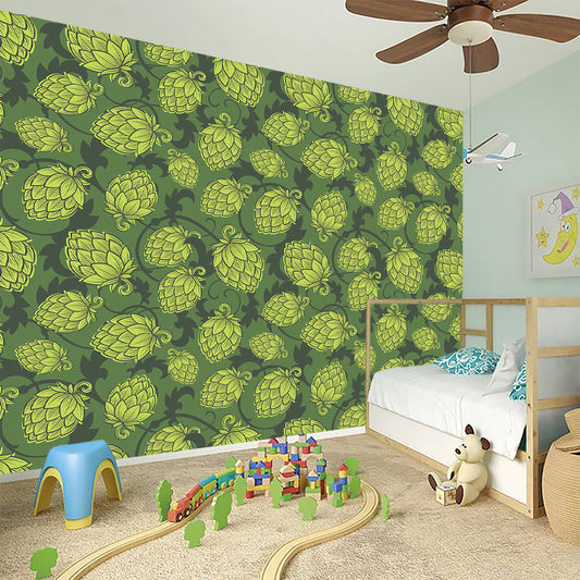 Cartoon Hop Cone Pattern Print Wall Sticker