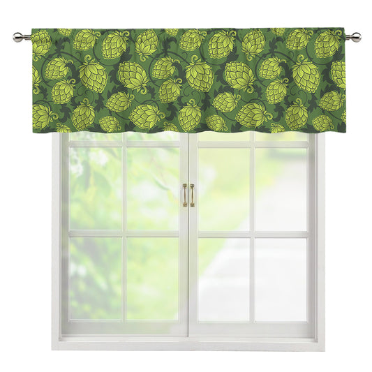 Cartoon Hop Cone Pattern Print Window Valance