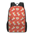 Cartoon Jack Russell Terrier Print 17 Inch Backpack