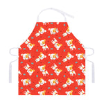 Cartoon Jack Russell Terrier Print Adjustable Apron