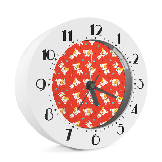 Cartoon Jack Russell Terrier Print Alarm Clock