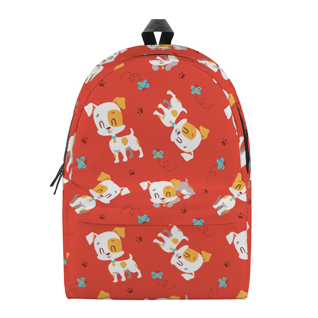 Cartoon Jack Russell Terrier Print Backpack
