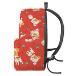 Cartoon Jack Russell Terrier Print Backpack