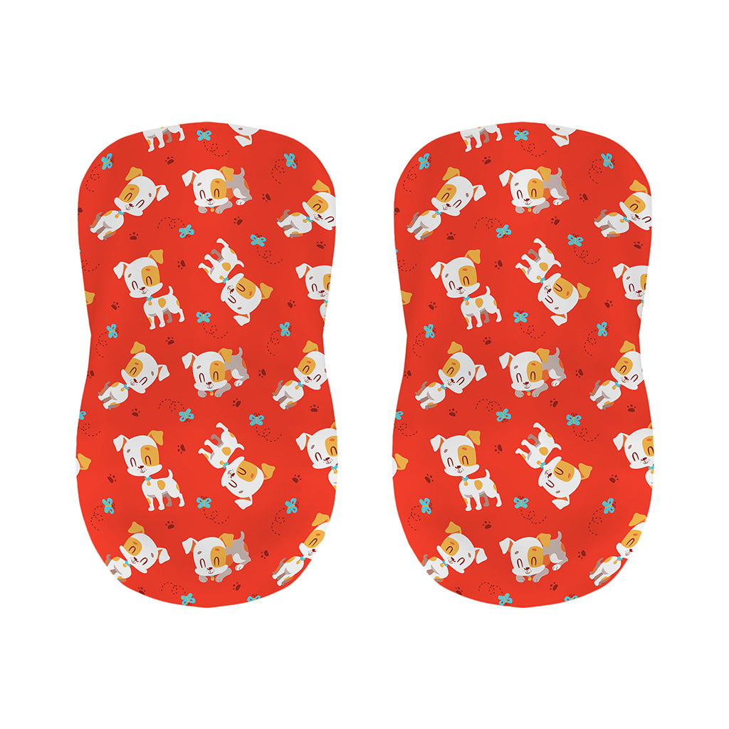 Cartoon Jack Russell Terrier Print Bar Stool Covers
