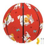 Cartoon Jack Russell Terrier Print Basketball