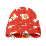 Cartoon Jack Russell Terrier Print Beanie