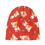 Cartoon Jack Russell Terrier Print Beanie