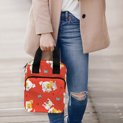 Cartoon Jack Russell Terrier Print Bible Tote Bag