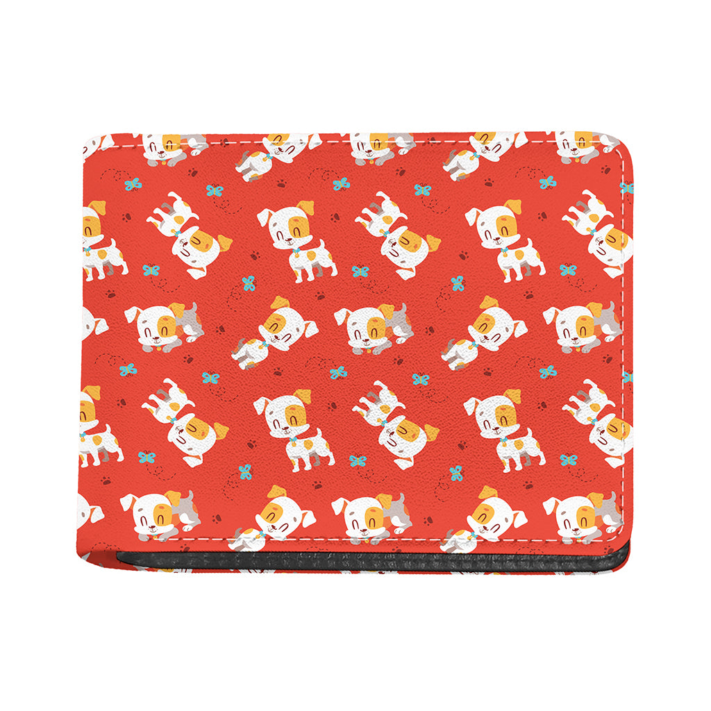Cartoon Jack Russell Terrier Print Bifold Wallet
