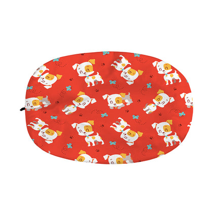 Cartoon Jack Russell Terrier Print Car Side Mirror Covers