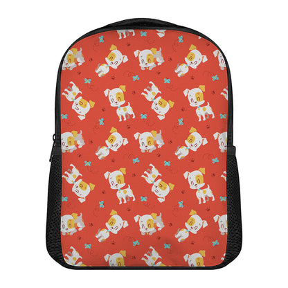 Cartoon Jack Russell Terrier Print Casual Backpack