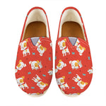 Cartoon Jack Russell Terrier Print Casual Shoes