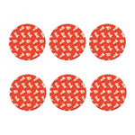 Cartoon Jack Russell Terrier Print Coaster Set